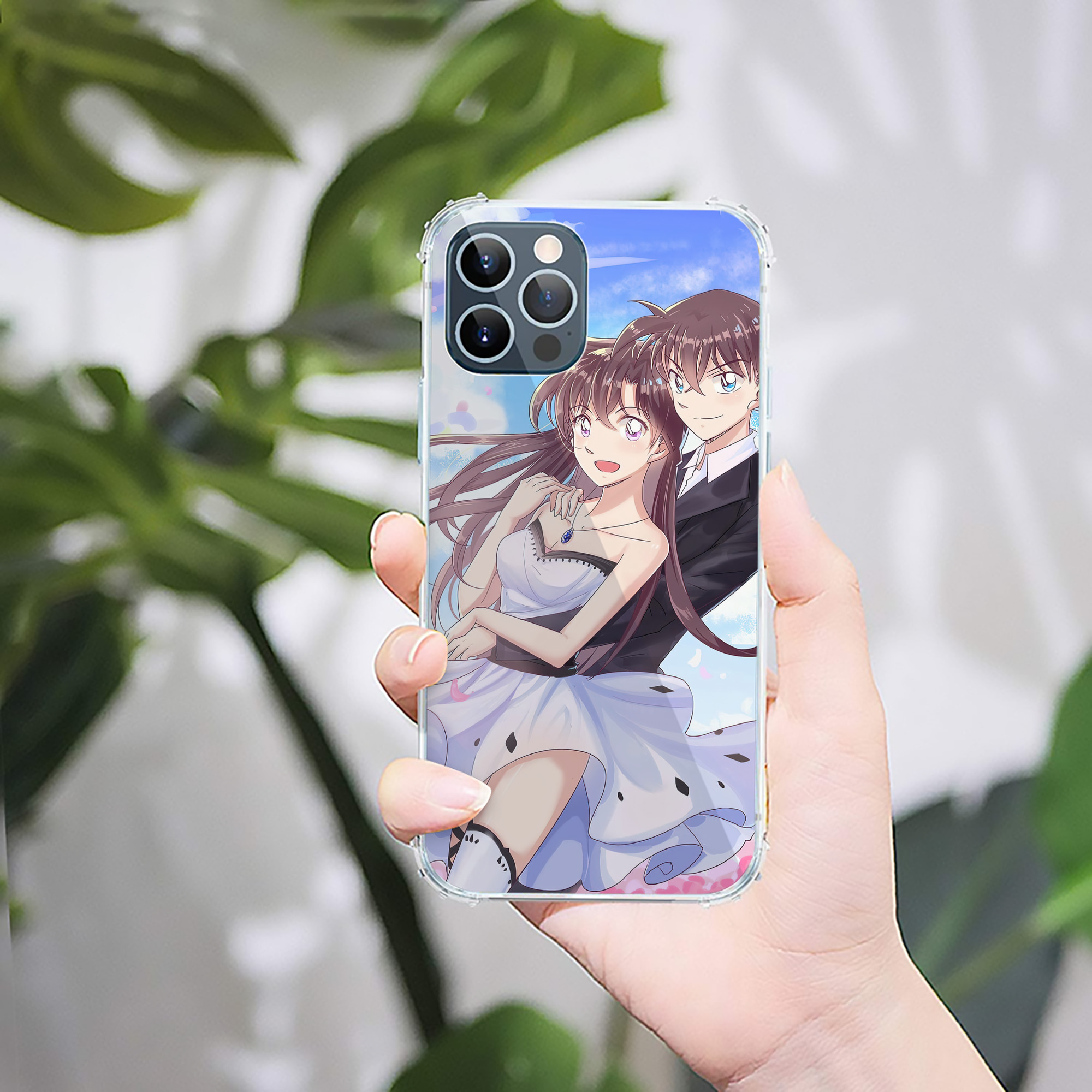 （画像用） 名探偵コナン Detective Conan 【iPhone 12シリーズ対応】透明スマホケース（クリアソフトケース）